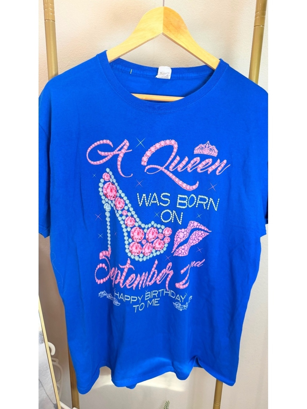 Size L A Queen Was Born In September Happy Birthday To Me